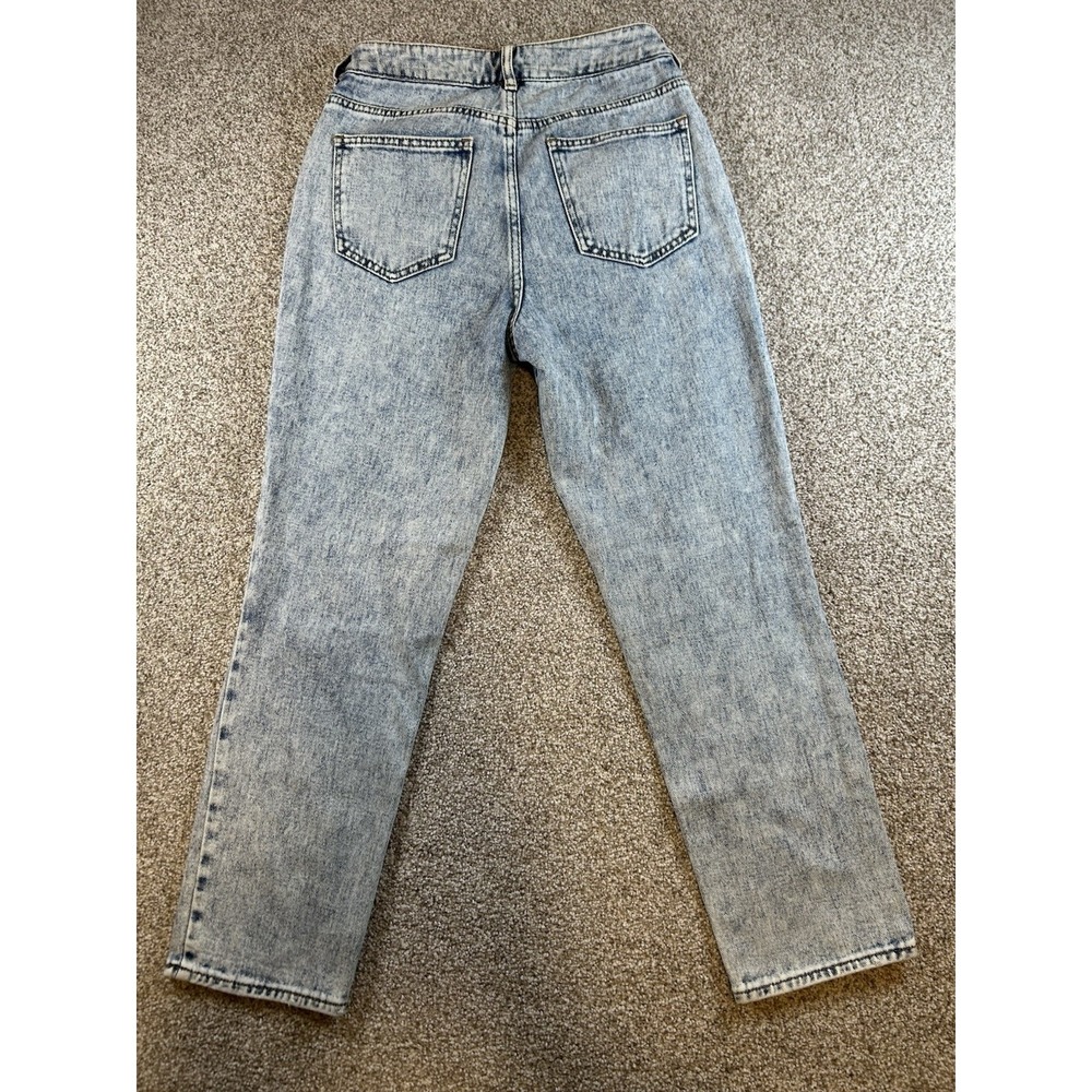 Women's Pacsun High Rise Straight Acid Washed Jeans Size 26 Buttonfly - Picture 9 of 10